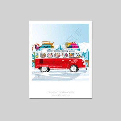 Cartes postales Polaroïd et Panoramique BLACKPEUF souvenir des alpes