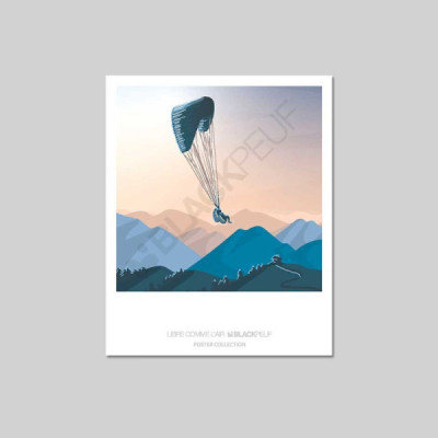 Cartes postales Polaroïd et Panoramique BLACKPEUF souvenir des alpes