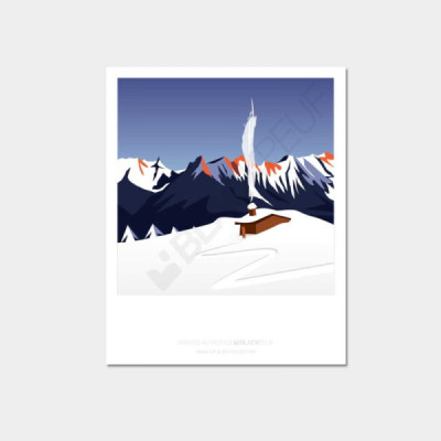 Cartes postales Polaroïd et Panoramique BLACKPEUF souvenir des alpes Cartes postales Polaroïd et Panoramique BLACKPEUF souvenir des alpes