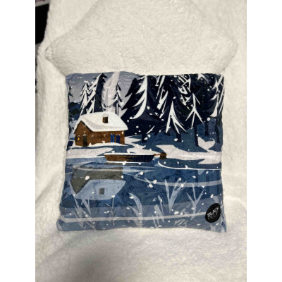 CHALET CUSHION BY THE LAKE