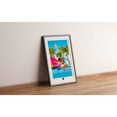 This BLACKPEUF poster offers a high-end and modern look with its vibra This BLACKPEUF poster offers a high-end and modern look with its vibra