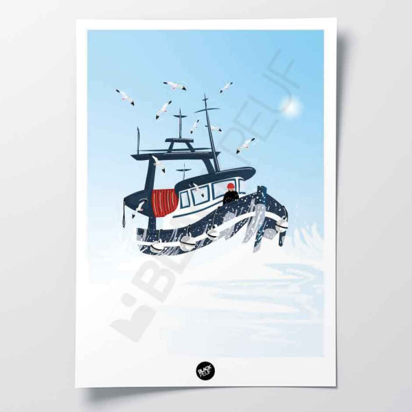 This BLACKPEUF poster offers a high-end and modern look with its vibra