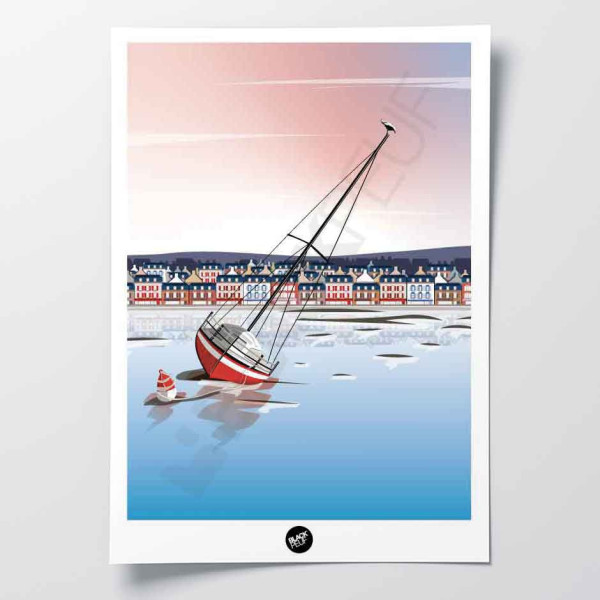 This BLACKPEUF poster offers a high-end and modern look with its vibra