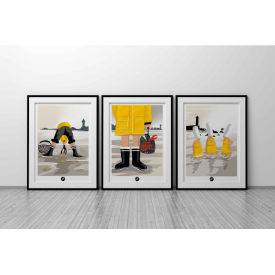 This BLACKPEUF poster offers a high-end and modern look with its vibra