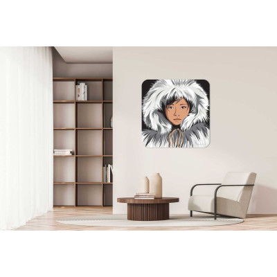 PAINTING INUIT GIRL PAINTING INUIT GIRL