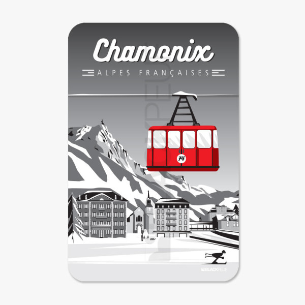 TABLEAU CENTRE STATION CHAMONIX BLACKPEUF