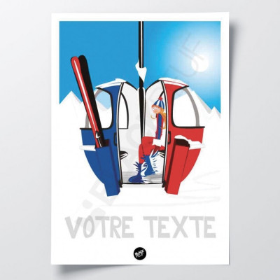 Affiche murale pop up France rouge et bleu pour la décoration. Affiche murale pop up France rouge et bleu pour la décoration.
