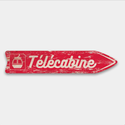 FLÈCHE SIGNALÉTIQUE EN BOIS TÉLÉCABINE BLACKPEUF FLÈCHE SIGNALÉTIQUE EN BOIS TÉLÉCABINE BLACKPEUF