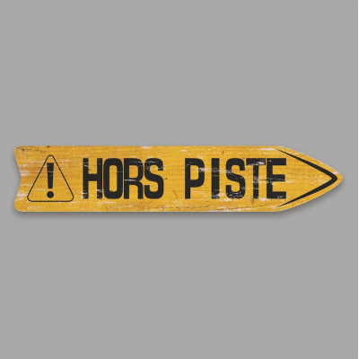 FLÈCHE SIGNALÉTIQUE EN BOIS HORS PISTE BLACKPEUF FLÈCHE SIGNALÉTIQUE EN BOIS HORS PISTE BLACKPEUF