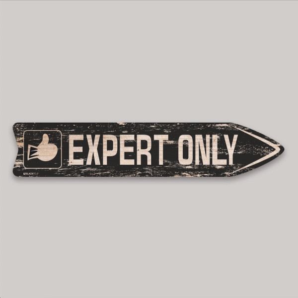 BLACKPEUF EXPERT ONLY WOODEN SIGNAL ARROW