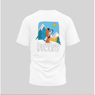 T-SHIRT BLANC POWDAY BLACKPEUF T-SHIRT BLANC POWDAY BLACKPEUF