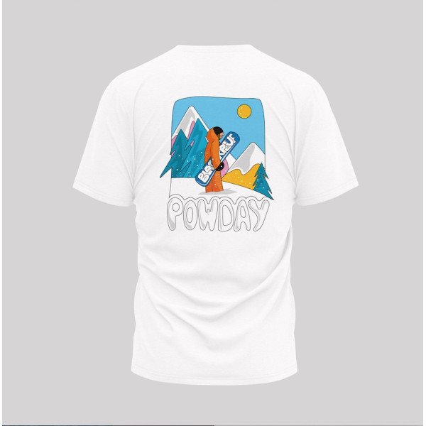 T-SHIRT BLANC POWDAY BLACKPEUF