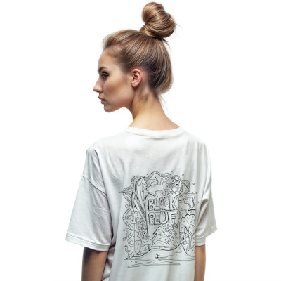 T-SHIRT BLACKPEUF BIRTHDAY WHITE T-SHIRT BLACKPEUF BIRTHDAY WHITE