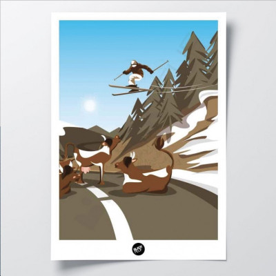 POYA SKI BLACKPEUF POSTER POYA SKI BLACKPEUF POSTER
