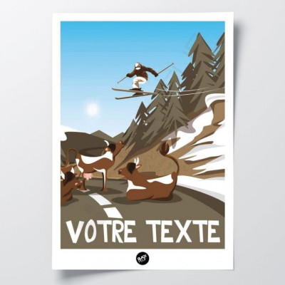 POYA SKI BLACKPEUF POSTER POYA SKI BLACKPEUF POSTER