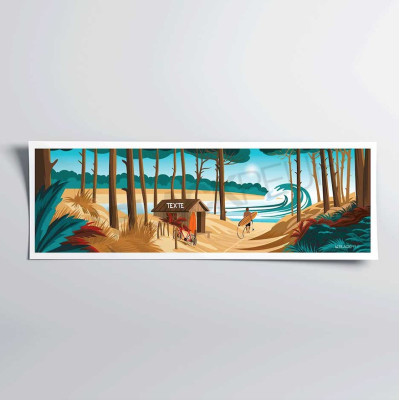The Spot – Beach Hut, Ocean Blue, Forest, Yellow, Home Wall Decor. The Spot – Beach Hut, Ocean Blue, Forest, Yellow, Home Wall Decor.