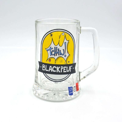 Chope à bière 33 CL - ONOMATHOPEE TCHIN BLACKPEUF Chope à bière 33 CL - ONOMATHOPEE TCHIN BLACKPEUF