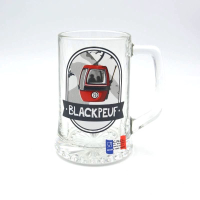 Chope à bière 33 CL - L'OEUF ROUGE BLACKPEUF Chope à bière 33 CL - L'OEUF ROUGE BLACKPEUF