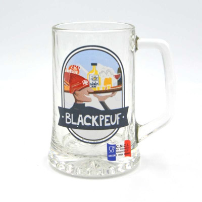 Chope à bière 33 CL - BARMAN DES ALPES BLACKPEUF Chope à bière 33 CL - BARMAN DES ALPES BLACKPEUF