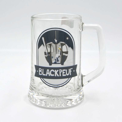 Chope à bière 33 CL - POP UP BLACK BLACKPEUF Chope à bière 33 CL - POP UP BLACK BLACKPEUF