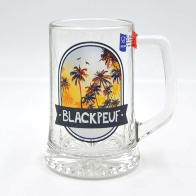 Chope à bière 33 CL - CIEL DE PALMIERS BLACKPEUF Chope à bière 33 CL - CIEL DE PALMIERS BLACKPEUF