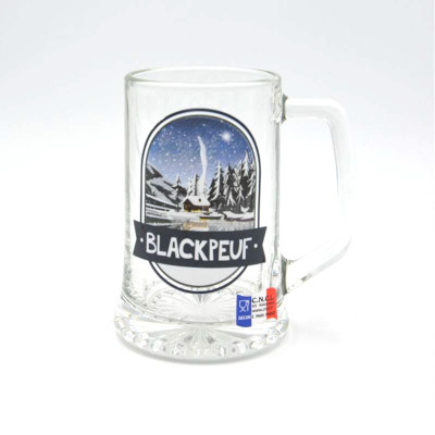 Chope à bière 33 CL - CHALET BORD DU LAC BLACKPEUF Chope à bière 33 CL - CHALET BORD DU LAC BLACKPEUF
