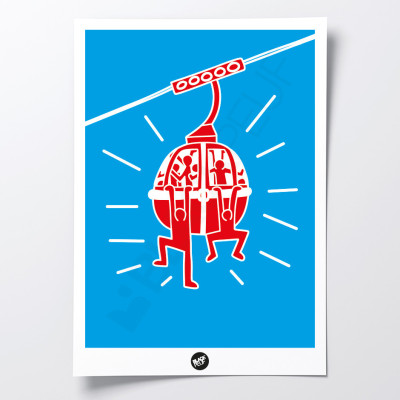 POSTER KEITHSKI CABINE BLACKPEUF POSTER KEITHSKI CABINE BLACKPEUF