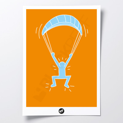 POSTER KEITHSKI PARAPENTE BLACKPEUF POSTER KEITHSKI PARAPENTE BLACKPEUF