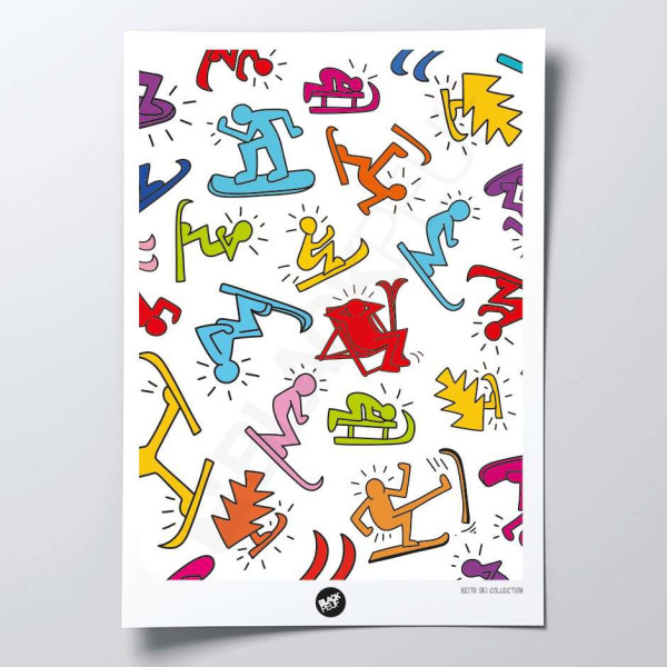 AFFICHE KEITHSKI PATCHWORK BLACKPEUF
