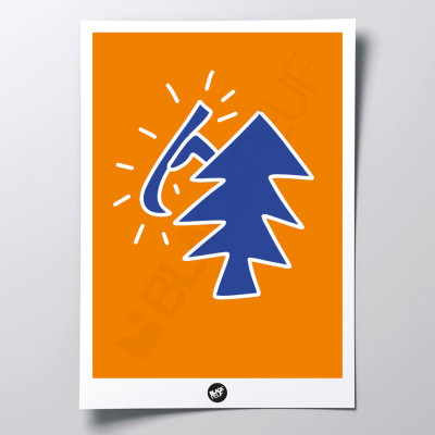 AFFICHE KEITHSKI SAPIN BLACKPEUF AFFICHE KEITHSKI SAPIN BLACKPEUF