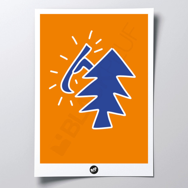 POSTER KEITHSKI SAPIN BLACKPEUF