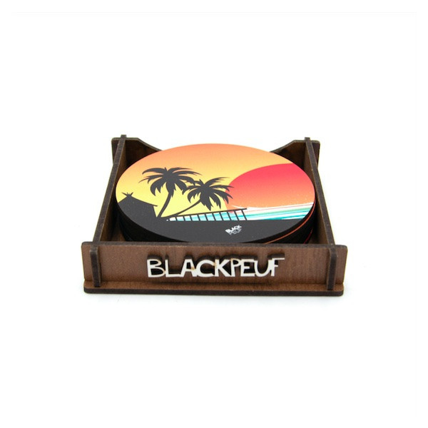 COASTERS COUCHE DE PALMIER BLACKPEUF