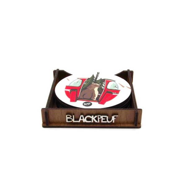 DESSOUS DE VERRE BACK TO THE WILD BLACKPEUF