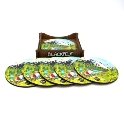 COASTERS CAFE FOLLIET ETE BLACKPEUF COASTERS CAFE FOLLIET ETE BLACKPEUF