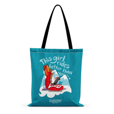 TOTE BAG GIRL IS BETTER BLACKPEUF TOTE BAG GIRL IS BETTER BLACKPEUF