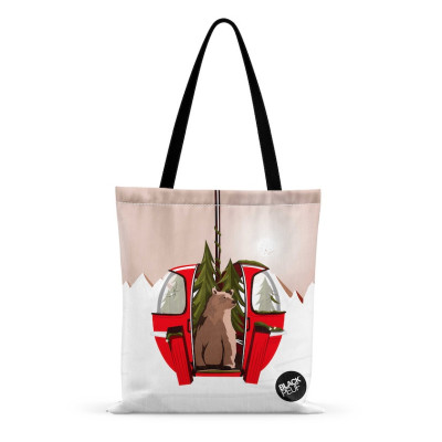 TOTE BAG BACK TO THE WILD BLACKPEUF TOTE BAG BACK TO THE WILD BLACKPEUF