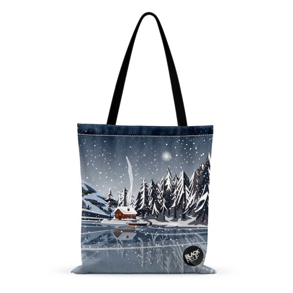 TOTE BAG CHALET AU BORD DU LAC BLACKPEUF