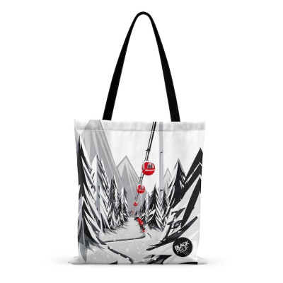 TOTE BAG DESCENTE SOUS LES CABINES BLACKPEUF TOTE BAG DESCENTE SOUS LES CABINES BLACKPEUF