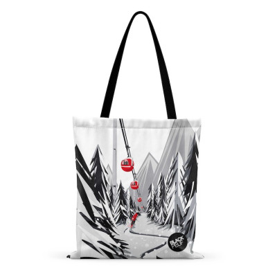 TOTE BAG DESCENTE SOUS LES CABINES BLACKPEUF TOTE BAG DESCENTE SOUS LES CABINES BLACKPEUF