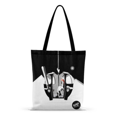 TOTE BAG POP UP BLACK BLACKPEUF TOTE BAG POP UP BLACK BLACKPEUF