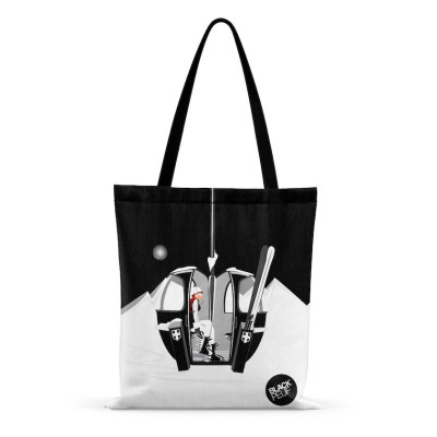 TOTE BAG POP UP BLACK BLACKPEUF TOTE BAG POP UP BLACK BLACKPEUF