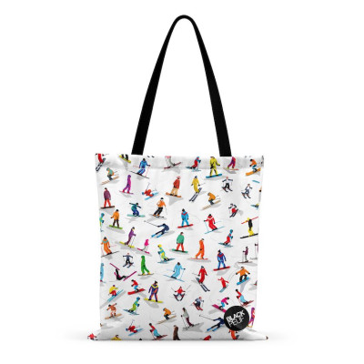 TOTE BAG TOUS EN PISTE BLACKPEUF TOTE BAG TOUS EN PISTE BLACKPEUF