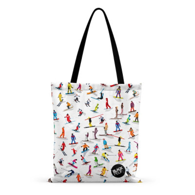 TOTE BAG TOUS EN PISTE BLACKPEUF TOTE BAG TOUS EN PISTE BLACKPEUF