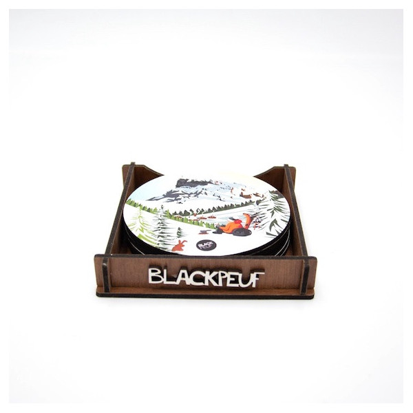 DESSOUS DE VERRE CAFE FOLLIET HIVER BLACKPEUF