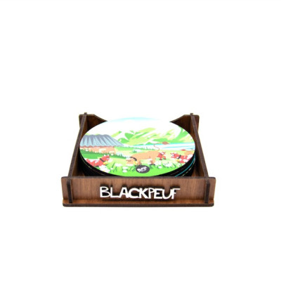 COASTERS MARGUERITE PARTY BLACKPEUF COASTERS MARGUERITE PARTY BLACKPEUF
