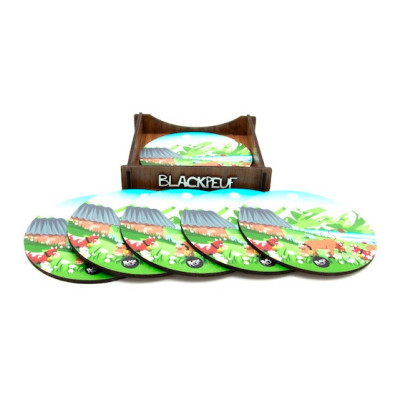 COASTERS MARGUERITE PARTY BLACKPEUF COASTERS MARGUERITE PARTY BLACKPEUF