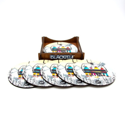 COASTERS TELESIEGE FAMILY BLACKPEUF COASTERS TELESIEGE FAMILY BLACKPEUF