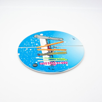 TRIVET TÉLÉSIÈGE VUE DE DESSOUS BLACKPEUF