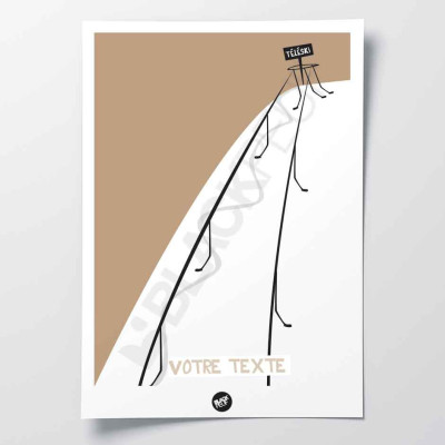 POSTER TÉLÉSKI BLACKPEUF