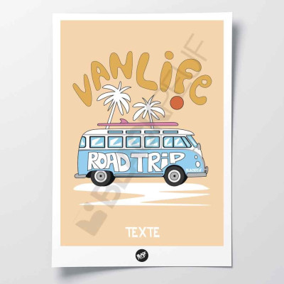 Vanlife road trip vacation travel van yellow and blue patch wall poster for decoration. Vanlife road trip vacation travel van yellow and blue patch wall poster for decoration.